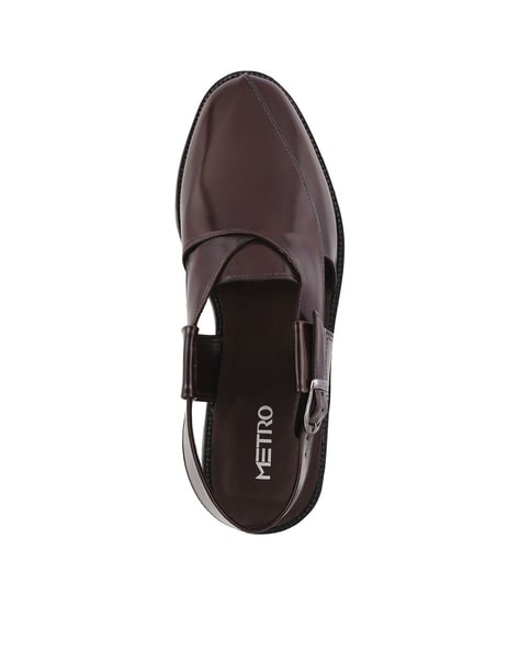 Buy Men Black Casual Sandals Online | SKU: 60-7-11-40-Metro Shoes