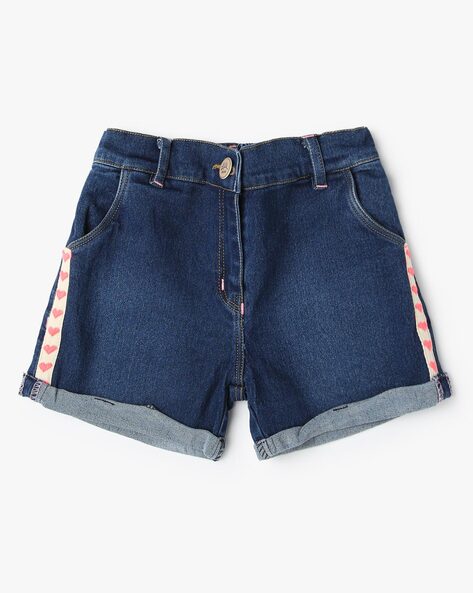 Short blue online jean