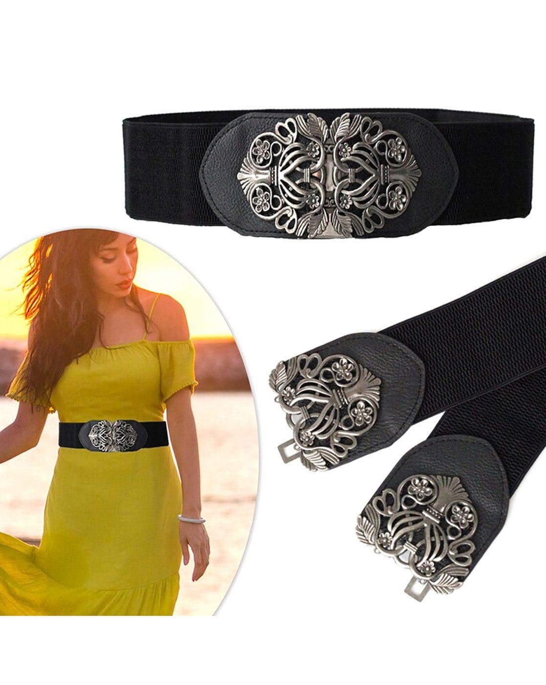 Vaani Fashion Women's Adjustable Ladies Broad Kanduro-Belt for Women and  Girls. Women's Adjustable Plain Belt