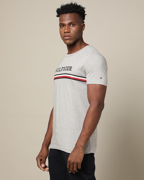 Tommy hilfiger grey online t shirt