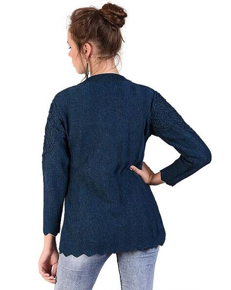 navy work cardigan