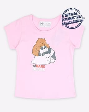 Buy Pink Tops Tshirts for Girls by Minute Mirth Online