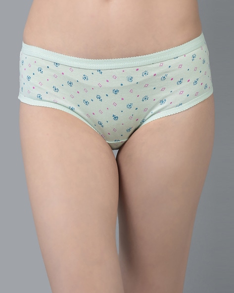 Pack of 4 Assorted Low-Rise Hipster Panties