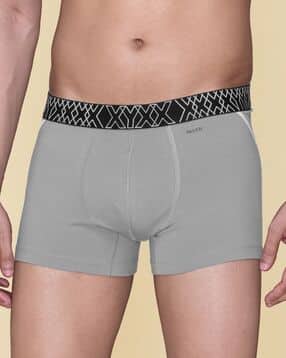 xyxx Typographic Print Trunks with Contrast Stitch Detail-picture-52