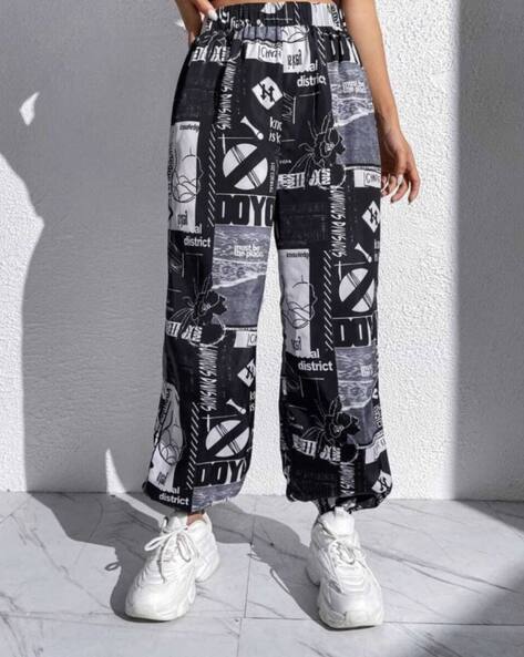 Baggy Pants Trousers Bottoms Harem Pants Long Pants Feather Printed Hippy  Loose | eBay