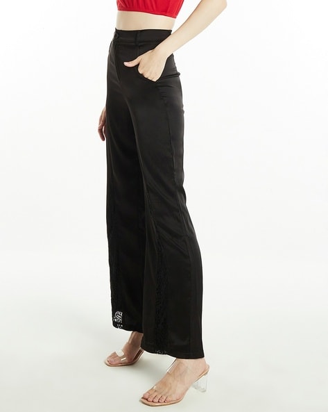 Buy Black Trousers & Pants for Women by FOUNDRY Online