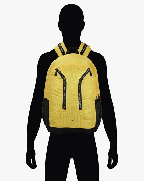 Yellow tommy hilfiger backpack new arrivals