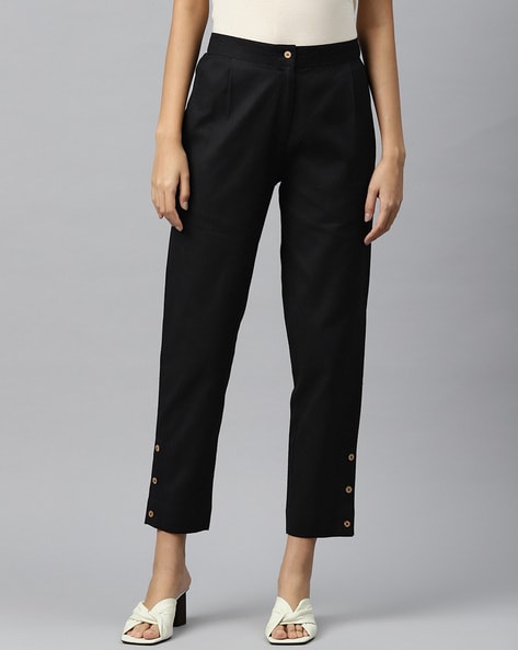 Paperbag Waist Pants with Tie-Up Belt