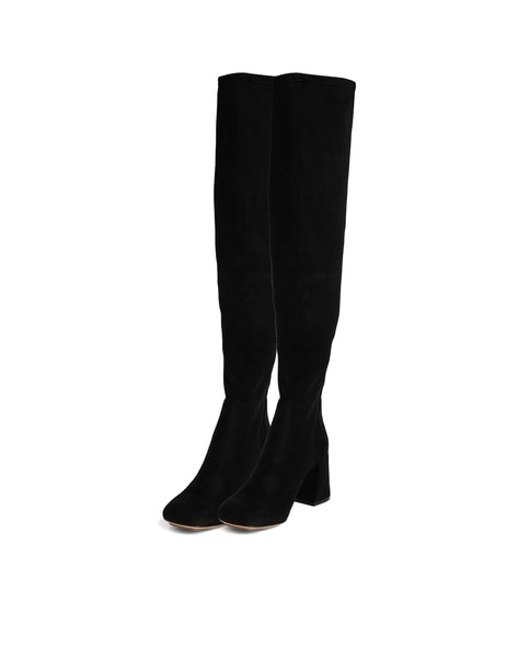 Aldo long hot sale black boots