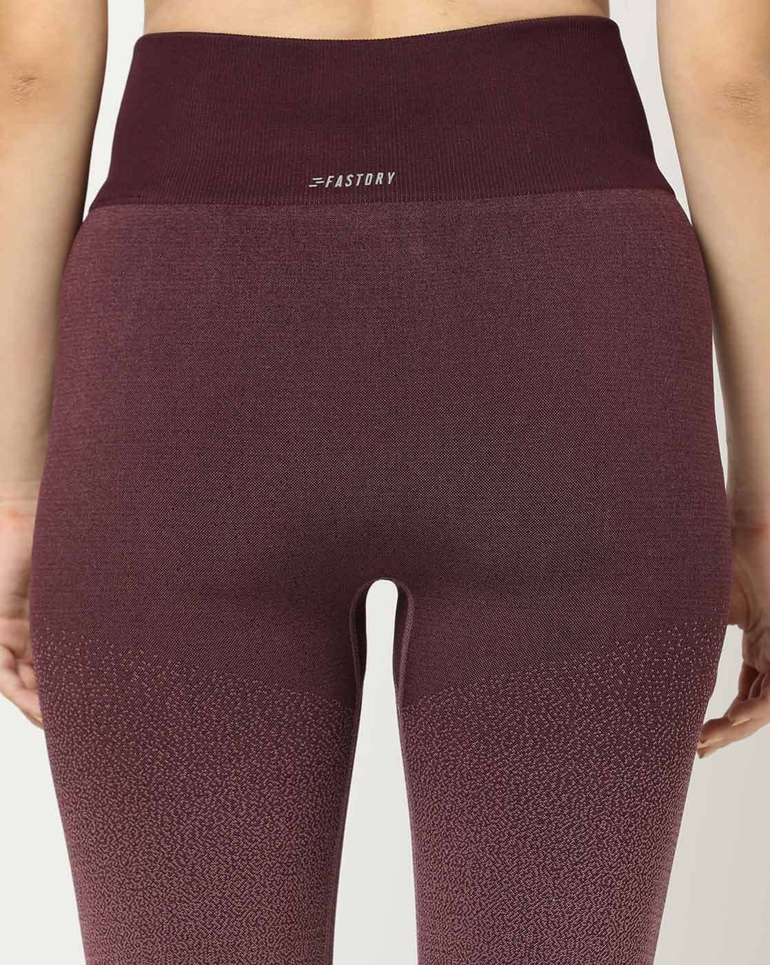 Gym Glamour  Seamless Leggings – Violet Ombre