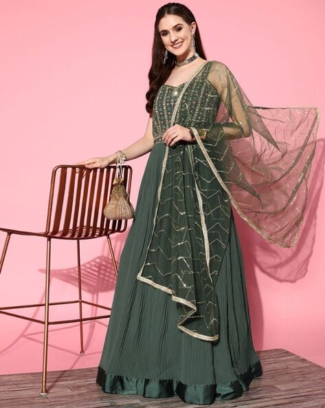 images of pakistani eid designer gown dresses -fz6765454 | Heenastyle