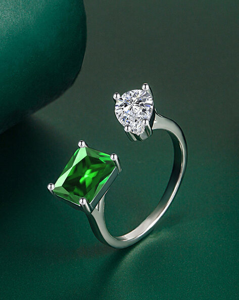 Yellow Gold Diamond & Emerald Ring - 14k Round Brilliant Cut .20ctw -  Wilson Brothers Jewelry