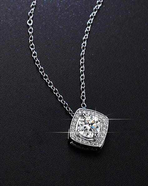 Jewels galaxy Stone Studded Square Pendant