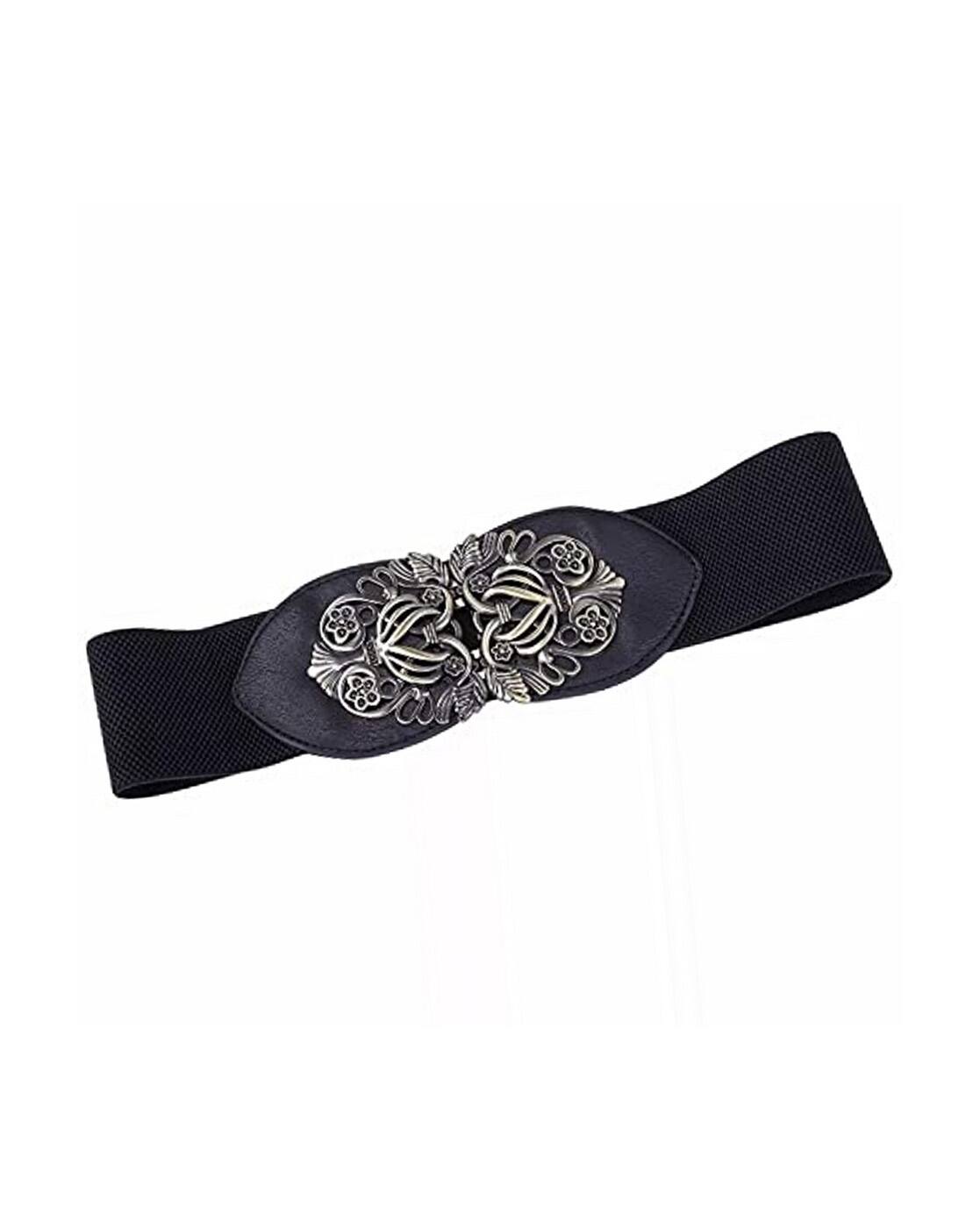 anytee Narrow Long Belt Black x Black（Buy ECHAIN Women Braided 