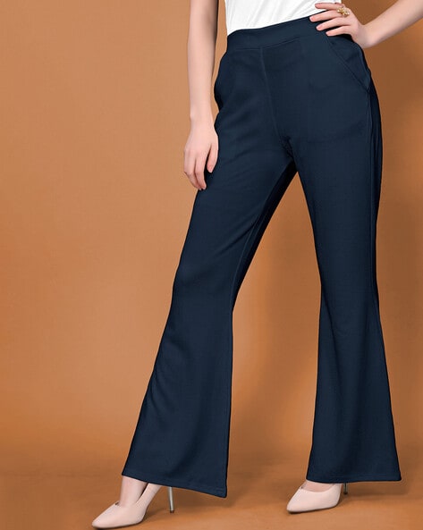 Loose fit: Culottes with an elasticated waistband - navy | Comma