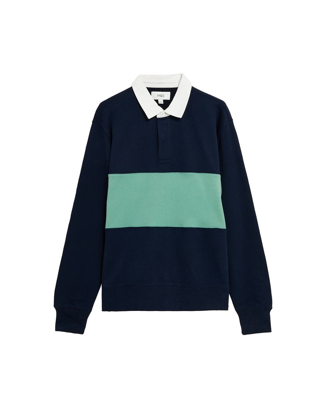 Pull homme à col zippé 100% cachemire double fils bleu - Paris