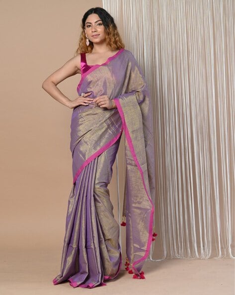 Indya Chiffon Sari Skirt Sangria Swiss Dot Ruffled Pre-Stitched Saree Purple  : Amazon.in: Fashion