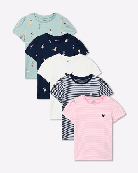 Buy Multicoloured Tops & Tshirts for Girls by Marks & Spencer Online
