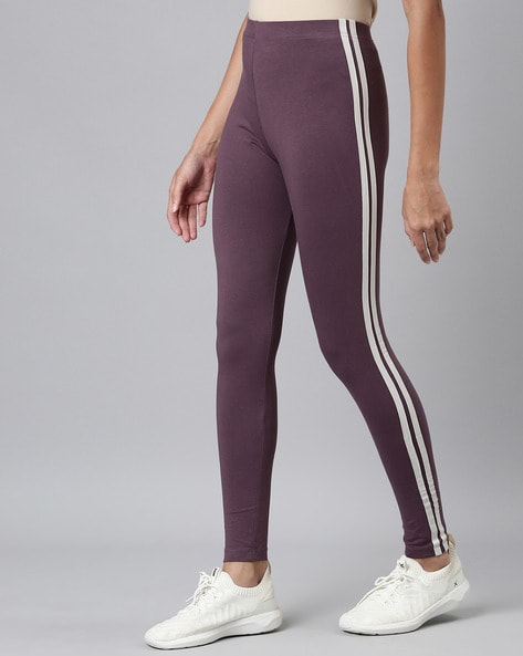 Buy Purple Leggings for Women by GO COLORS Online