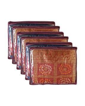 Set of 6 Geometric Pattern Saree Covers