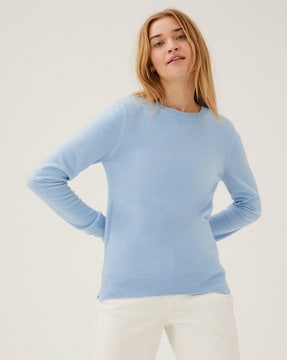 Marks and spencer outlet ladies crew neck jumpers