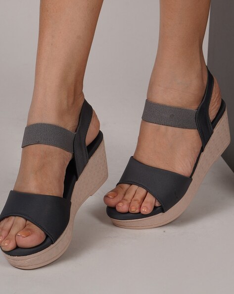 Closed toe wedge discount sandals