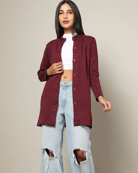 Red hot sale longline cardigan