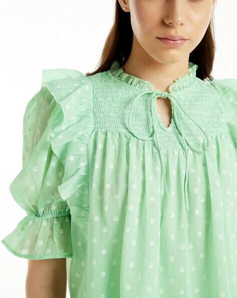 Buy Mint Green Tops for Women by FOUNDRY Online | Ajio.com