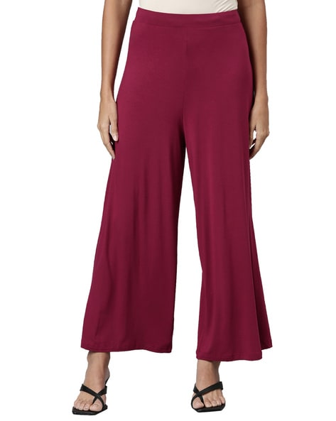 Buy Beige Pants for Women by GO COLORS Online | Ajio.com