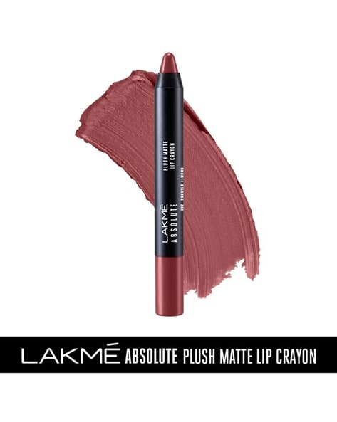 LAKME Absolute Plush Matte Lip Crayon - 302 Roasted Almond (Multi)