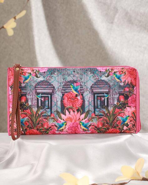 Jazz And Sizzle Women Floral Print Zip-Around Wallet