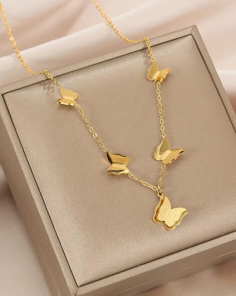 Buy Gold Necklaces & Pendants for Women by Jewels galaxy Online