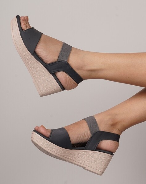 Ladies Ankle Strap Wedge Sandals