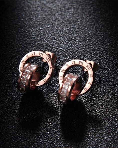 Bvlgari Rose Gold Diamond Fiorever Earrings 356280 | Rich Diamonds