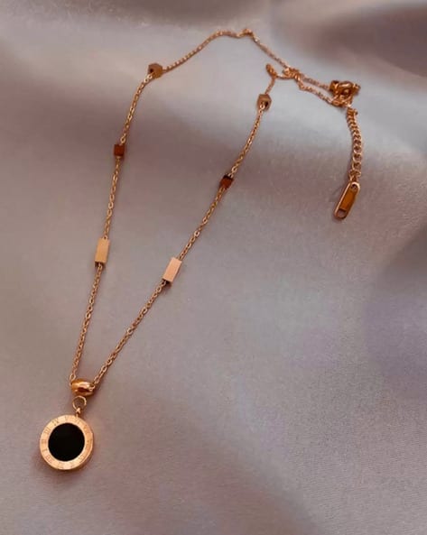 Jewels galaxy Roman Numericals Circular Pendant