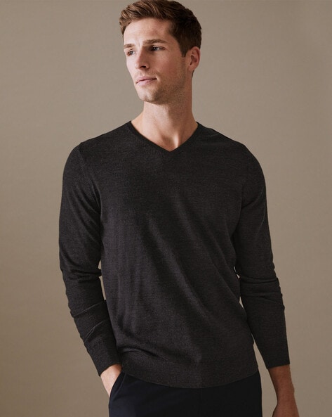 Buy Black Sweaters Cardigans for Men by Marks Spencer Online