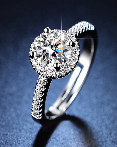 Halo Engagement Promise Wedding Ring Set Bridal Set 925 Sterling Silver  AAAAA CZ • $40.99 | Sterling silver wedding rings sets, Wedding ring sets, Wedding  rings engagement