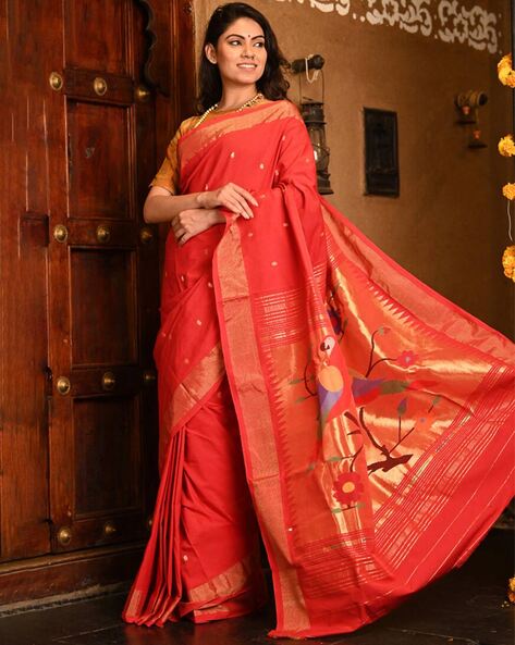 Multicolor Maheshwari Handloom. Saree, 5.5 m (separate blouse piece) at Rs  3000 in Pune