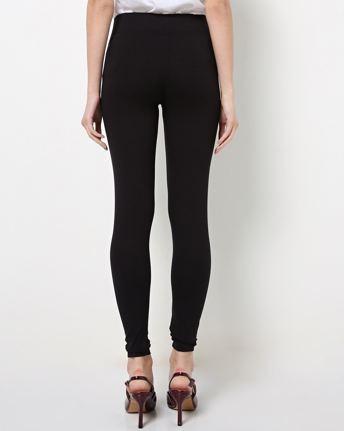 Women's stretch short leggings black by M&S European