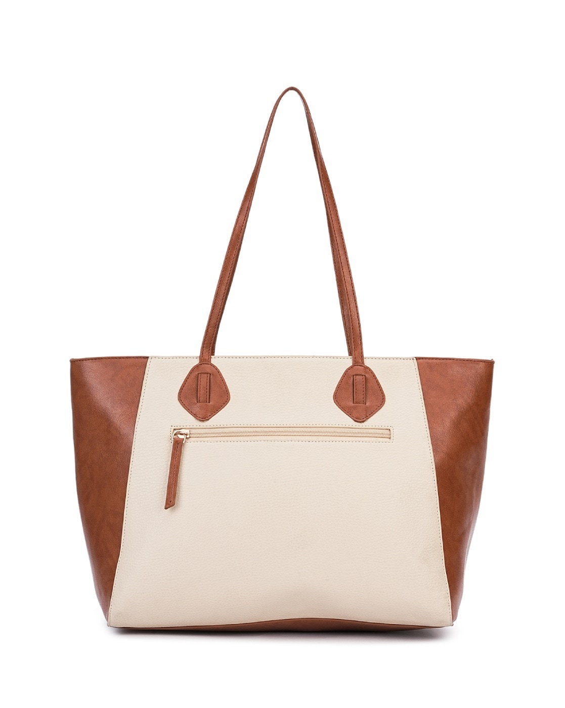 Cream tote handbag hot sale