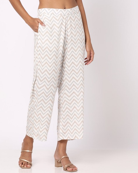 White Palazzos - Buy White Palazzo Pants for Women Online on Libas