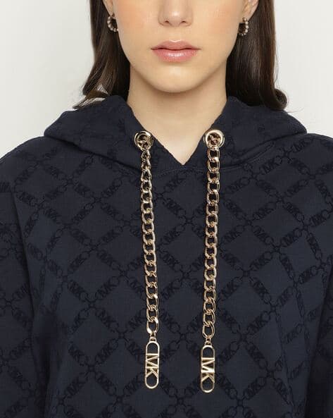 Buy Navy Blue Sweatshirt Hoodies for Women by Michael Kors