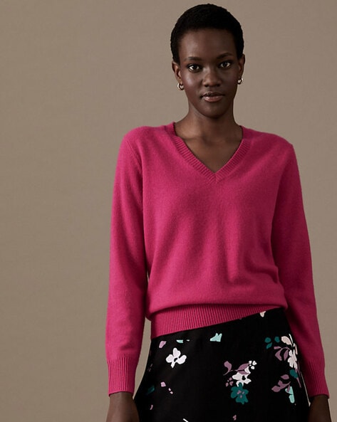 Pink sweater in pure cashmere - Pink