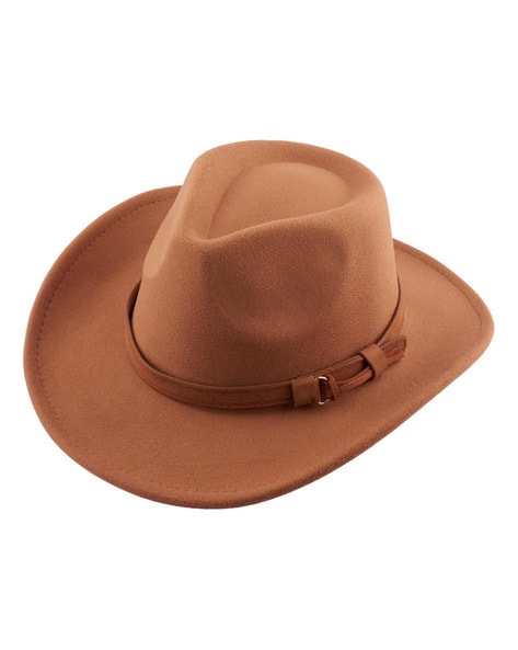 THE TIE HUB Men Cowboy Fedora Hat