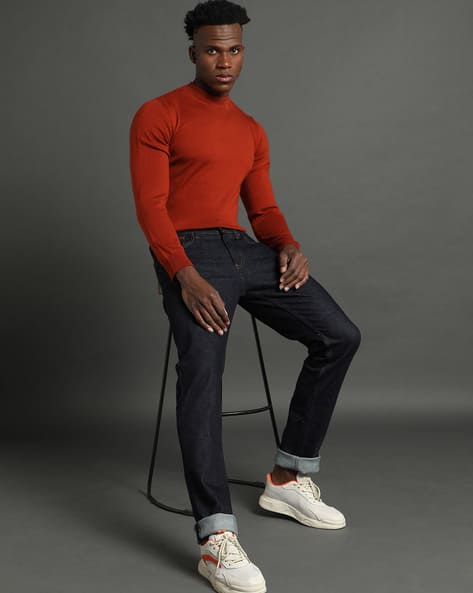 Regular Fit Tommy Hilfiger Red And Blue Jeans Scanton Lightly