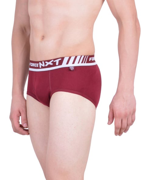 Buy Poomex® Men's Cotton Briefs - Pack of 4 (Assorted Colours) (75