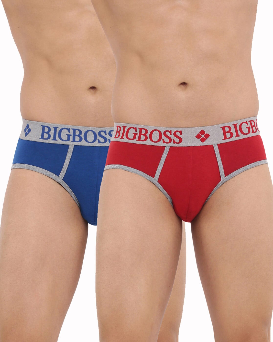 Buy DOLLAR BIGBOSS Men's Assorted Pack of 2 Cotton Briefs