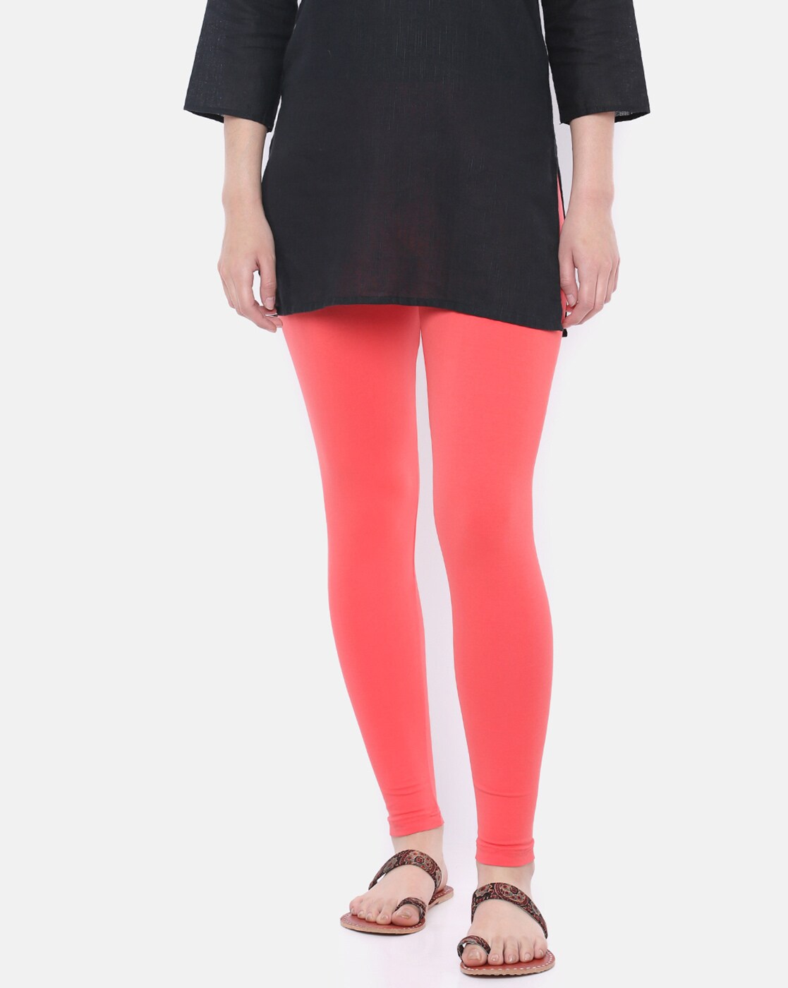 Buy Dollar Missy Pack of 2 Ankle Length Leggings- Falsa and DZ Green Online  @ ₹685 from ShopClues