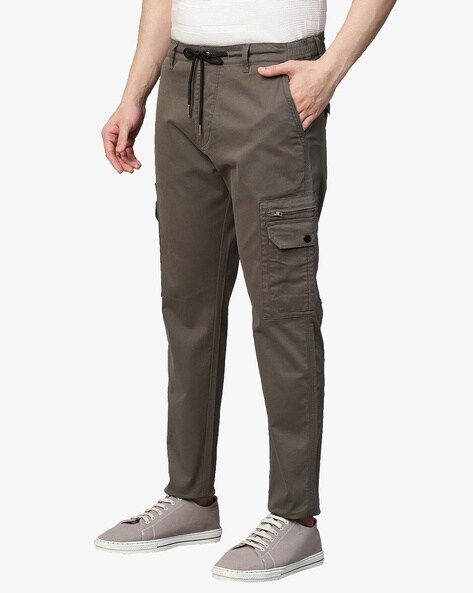 Buy Grey Trousers & Pants for Men by GENIPS WITH LOGO Online