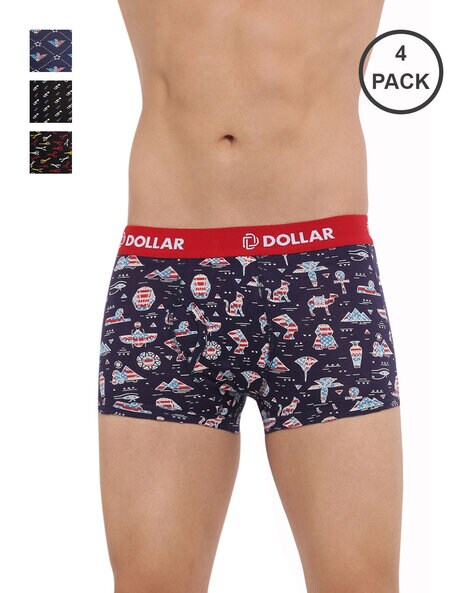 Buy Dollar Bigboss Solid Trunks - Assorted ,Pack Of 3 Online at